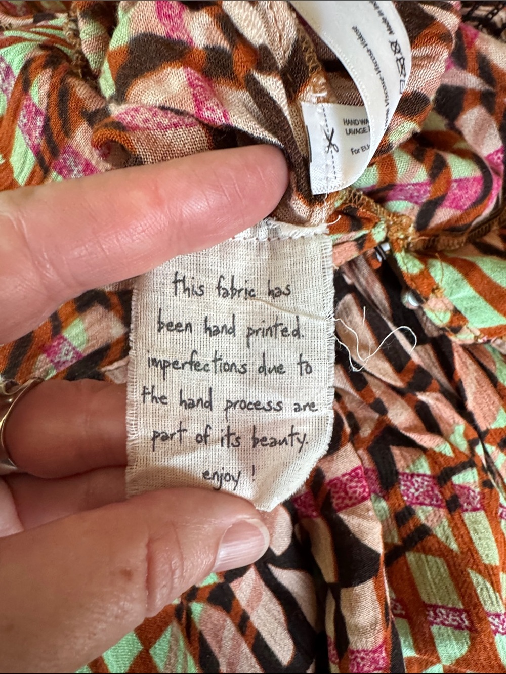 Free People Sahara Jumpsuit bold geometric print fly away pants ruffled EUC Smal - Picture 9 of 12